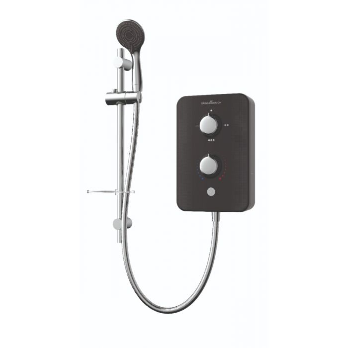 Slim Duo Electric Shower 8.5kw Black Gainsborough Showers