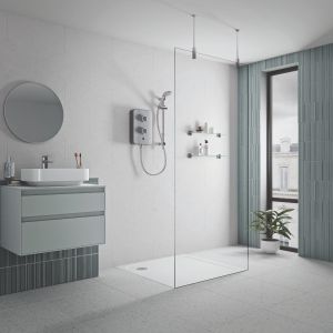 Slim Duo Electric Shower 8.5kw - Titanium Grey
