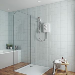 Slim Duo Electric Shower 9.5kw - White