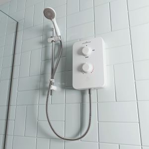 Slim Duo Electric Shower 9.5kw - White