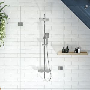 Square Dual Outlet Cool Touch Mixer Shower