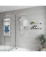 Slim Mono Electric Shower 8.5KW Polar White