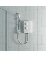 Slim Mono Electric Shower 8.5KW Polar White